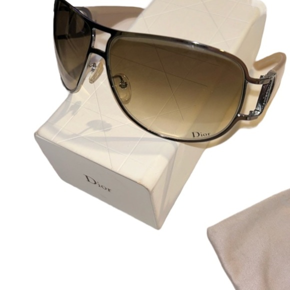 Authentic Vintage Dior Silver and Tan lenses Sunglasses - Picture 5 of 16